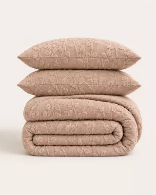 EDREDON JACQUARD KARAMELO LIRIEN
